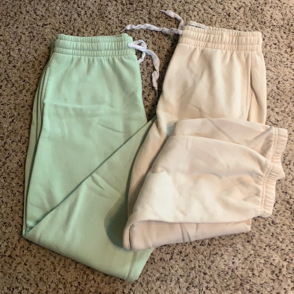 TWO PAIRS OF SWEAT JOGGERS